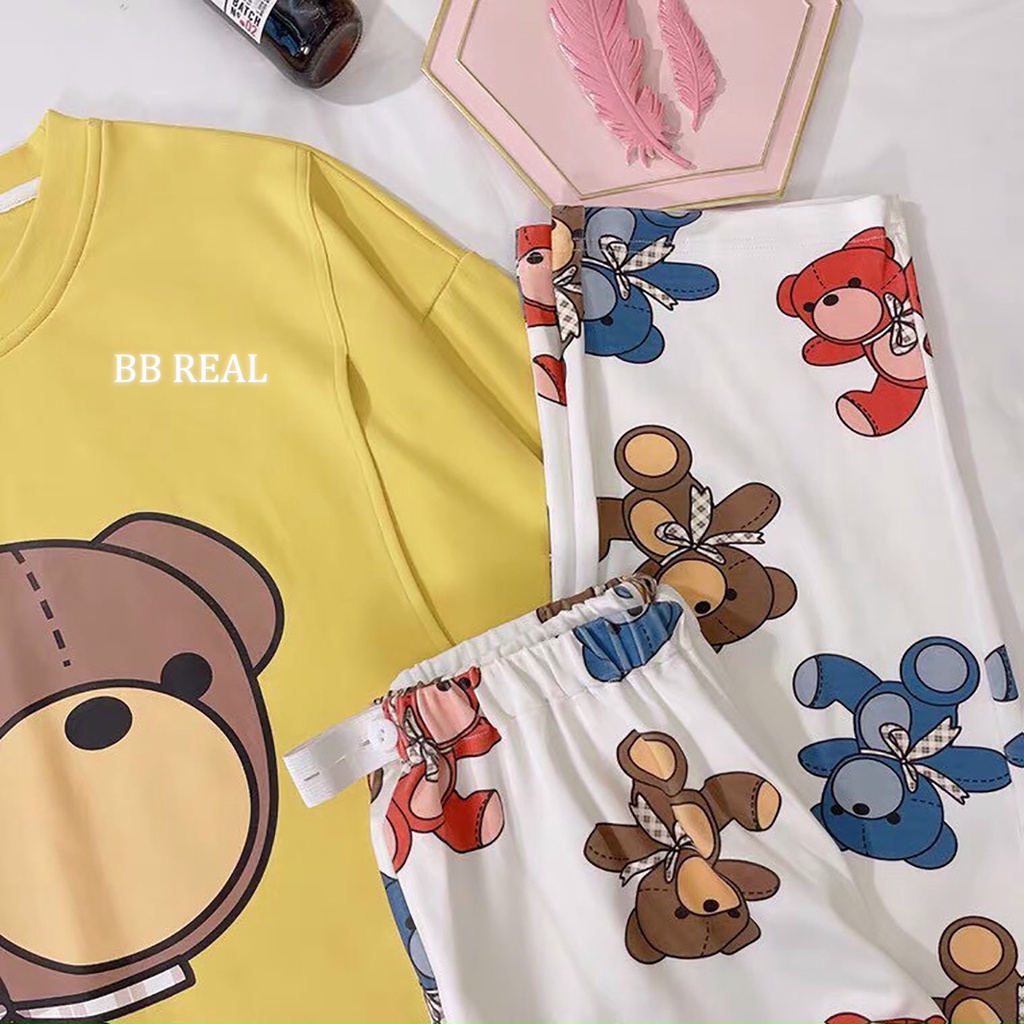 Đồ Bộ Mặc ở Nhà Bộ Đồ Ngủ Nữ Quần Dài Pijama Thun Lạnh Đẹp [CODE 21-24] Freesize Từ 45-60Kg - BB REAL | BigBuy360 - bigbuy360.vn