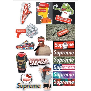Sticker dán nón bảo hiểm dán keo xe supreme hot