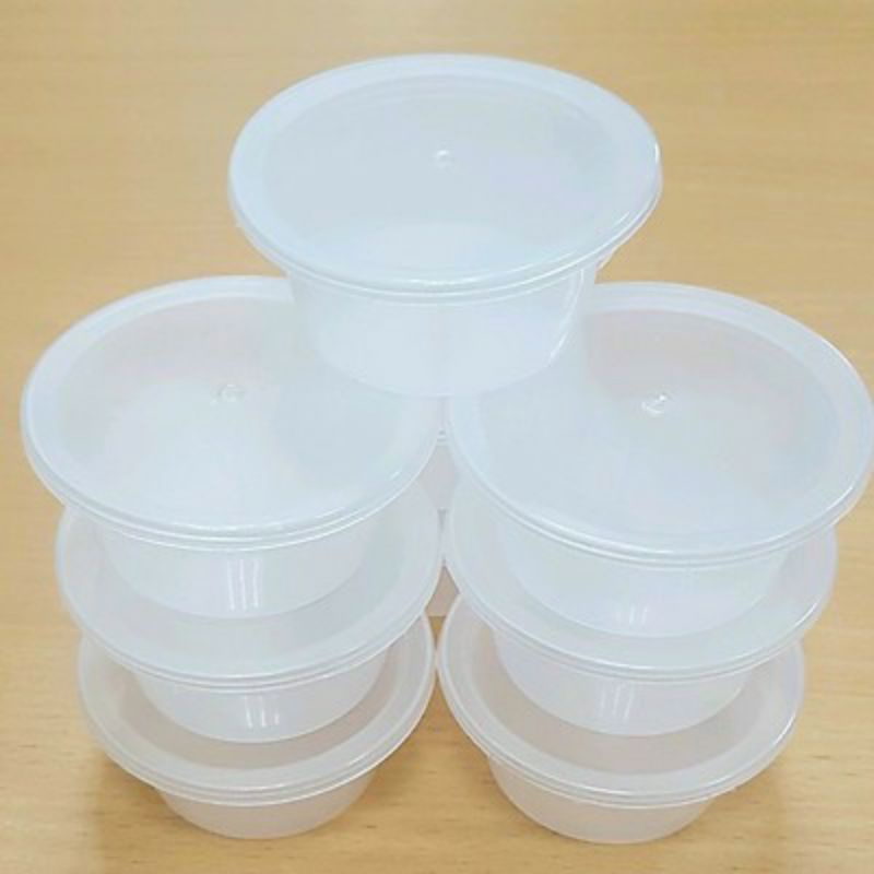 #giá hủy diệt# Hộp làm caramen, flan, sữa chua loại to, nhỏ bằng nhựa trong pp nguyên chất - an toàn cho sức khỏe