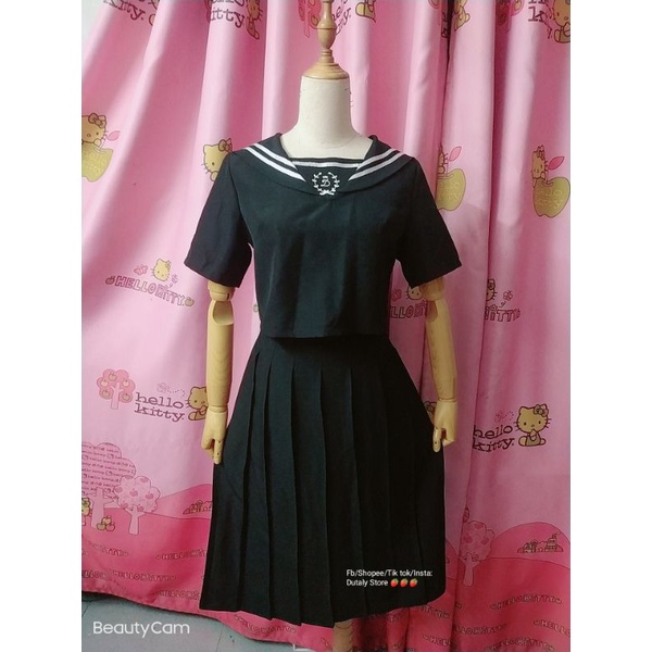 Girl 40 - Set cosplay theo art, đồng phục thủy thủ seifuku đen | BigBuy360 - bigbuy360.vn
