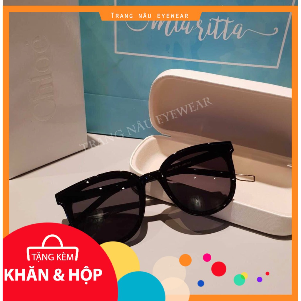 Kính mát nam nữ Trang nâu chống UV400, thiết kế mắt mèo dễ đeo, màu sắc thời trang 388 | BigBuy360 - bigbuy360.vn