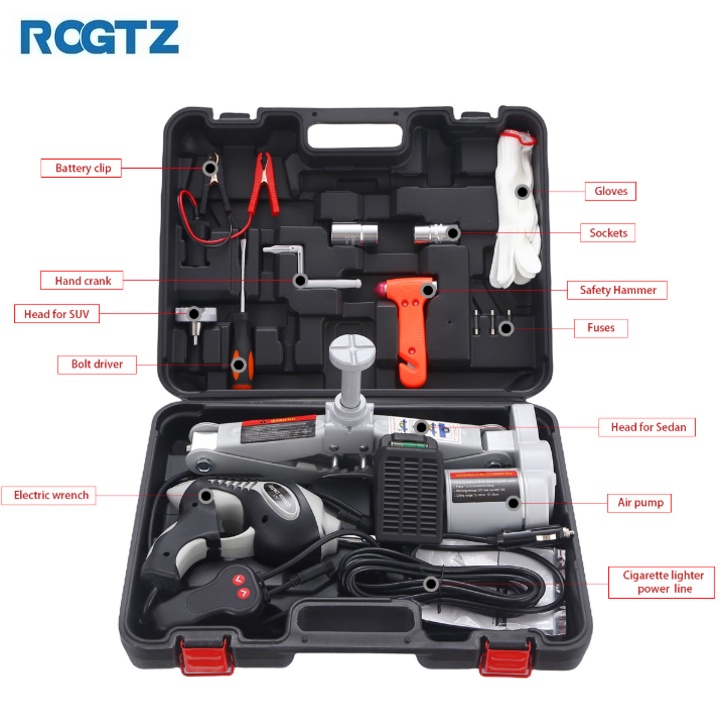 Bộ nâng kích gầm điện và máy siết ốc ô tô đa năng nhãn hiệu ROGTZ TY-001 công suất 150W