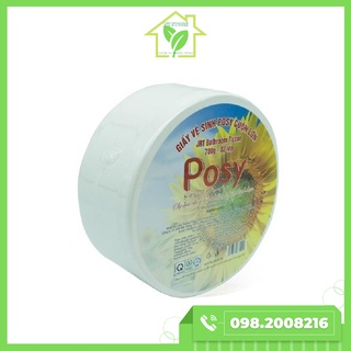 Combo 10 cuộn giấy vệ sinh cuộn lớn có lõi 2 lớp siêu dai, mềm mịn cuộn 700g