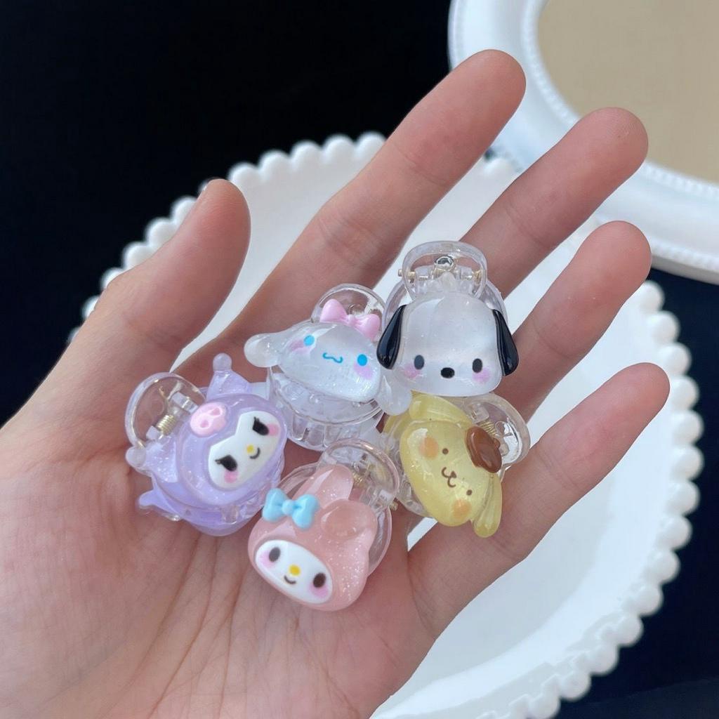 Kẹp tóc mái cute mini gấu dâu, kuromi, sanrio, kẹp càng cua mini phong cách Hàn Quốc