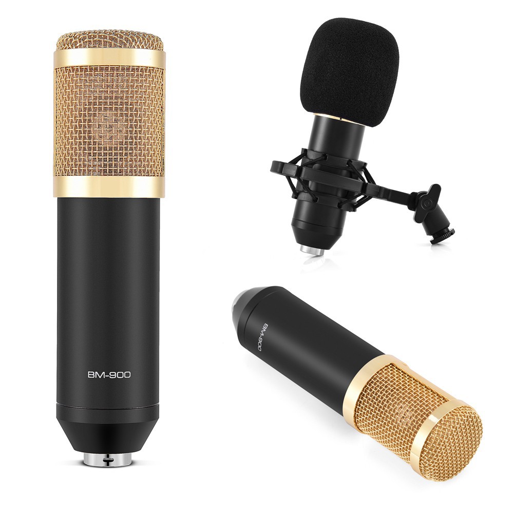 [Mã ELHACE giảm 4% đơn 300K] Micro karaoke thu âm chuyên nghiệp BM900