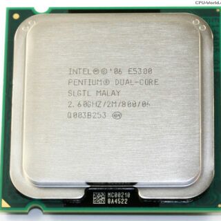 Intel pentium E5300, E5700