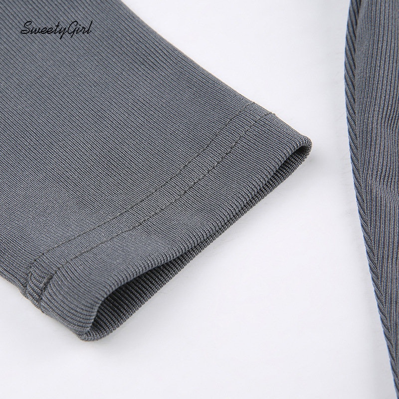 Áo Thun Croptop Tay Dài Cổ Chữ V Dáng Ôm Họa Tiết Ngôi Sao Thời Trang 2022 Quyến Rũ Cho Nữ