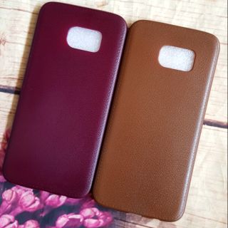 Ốp lưng Samsung S7 Edge Dẻo vân da chỉ viền