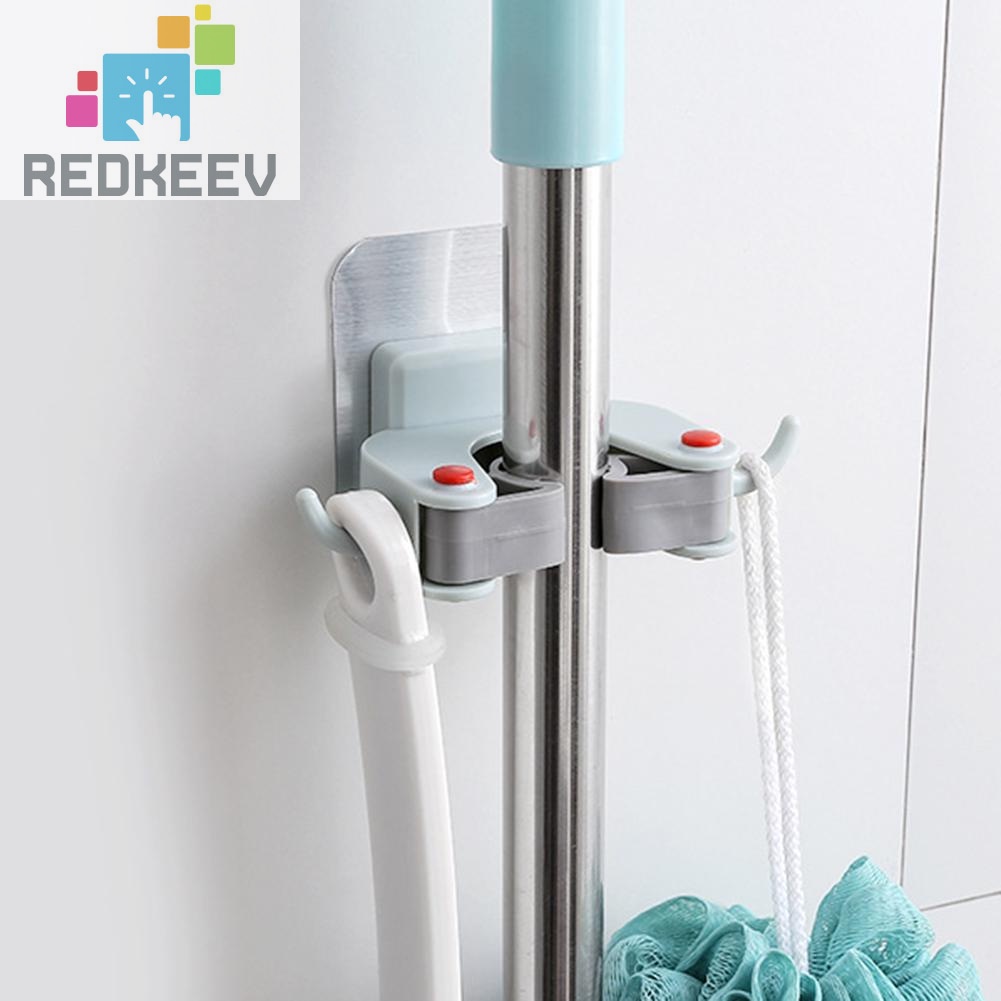 Giá đỡ chổi/cây lau nhà gắn tường tiện dụng cho nhà bếp