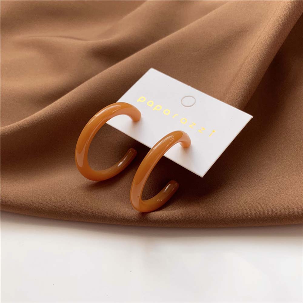 Khuyên Tai Hình Chữ C Thiết Kế Đơn Giản Cho Phụ Nữ