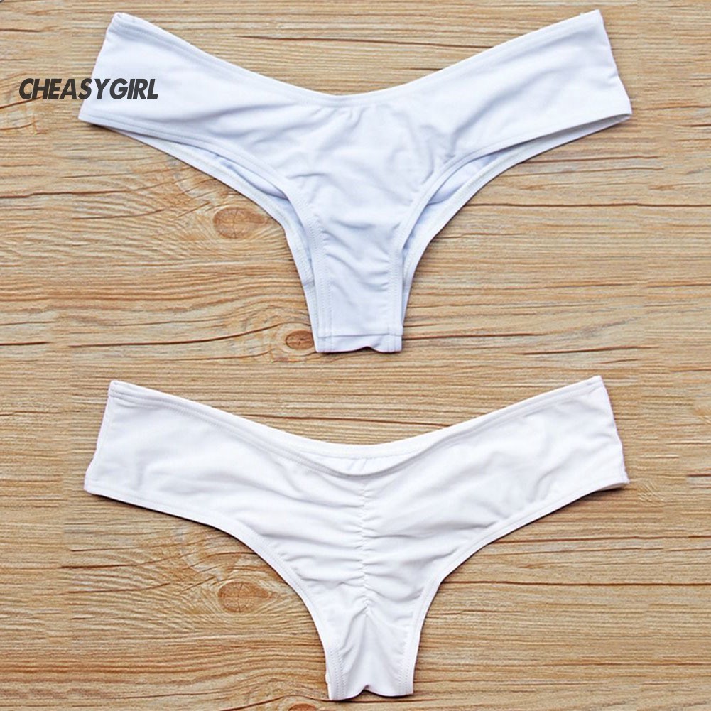 ♤Đồ Bơi Bikini Màu Sắc Trơn Quyến Rũ Dành Cho Nữ