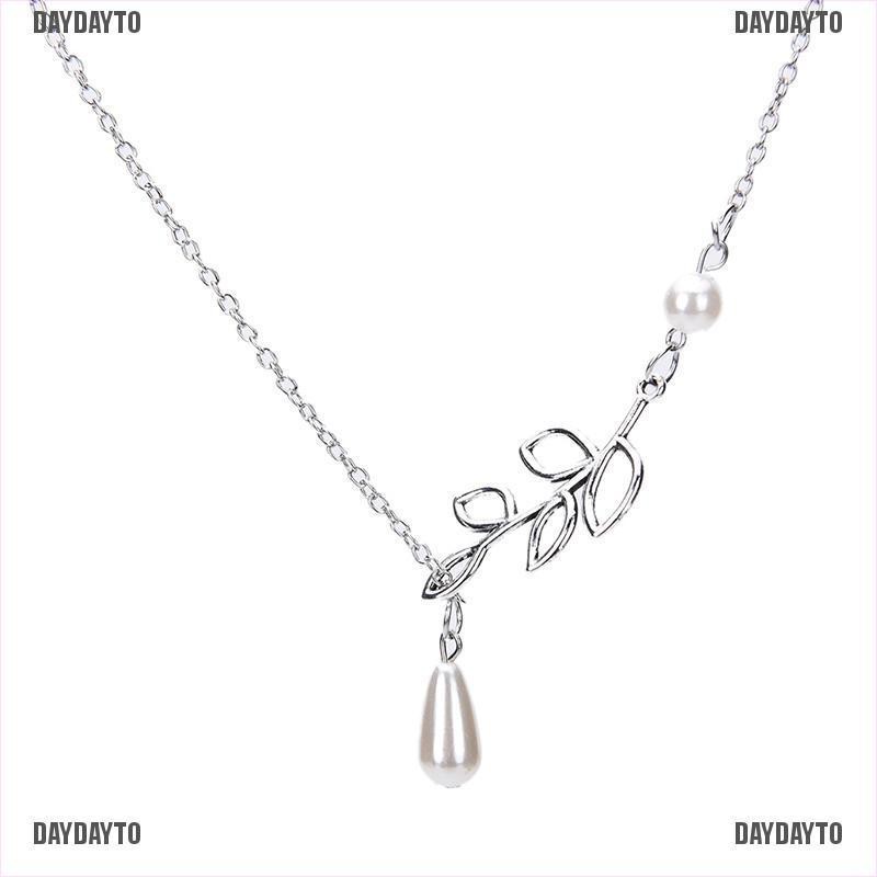 Dây Chuyền Mặt Đính Ngọc Trai Nhân Tạo Thời Trang