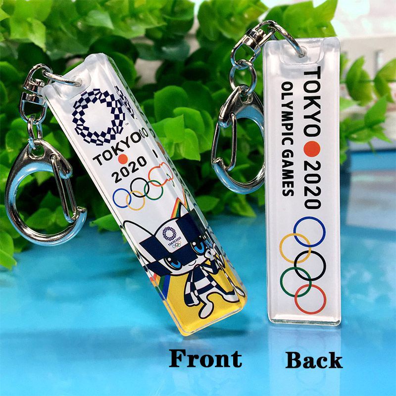 2020 Tokyo Olympics Keychain Souvenir Miraitowa Someity Keyring Acrylic Pendant