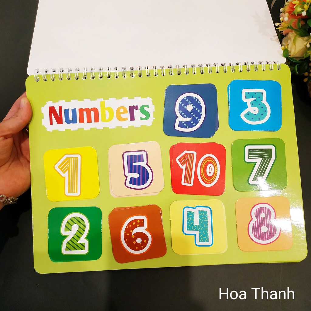 Học liệu Thế giới xung quanh MY FIRST BUSY BOOK , học liệu Montessori, từ vựng tiếng anh