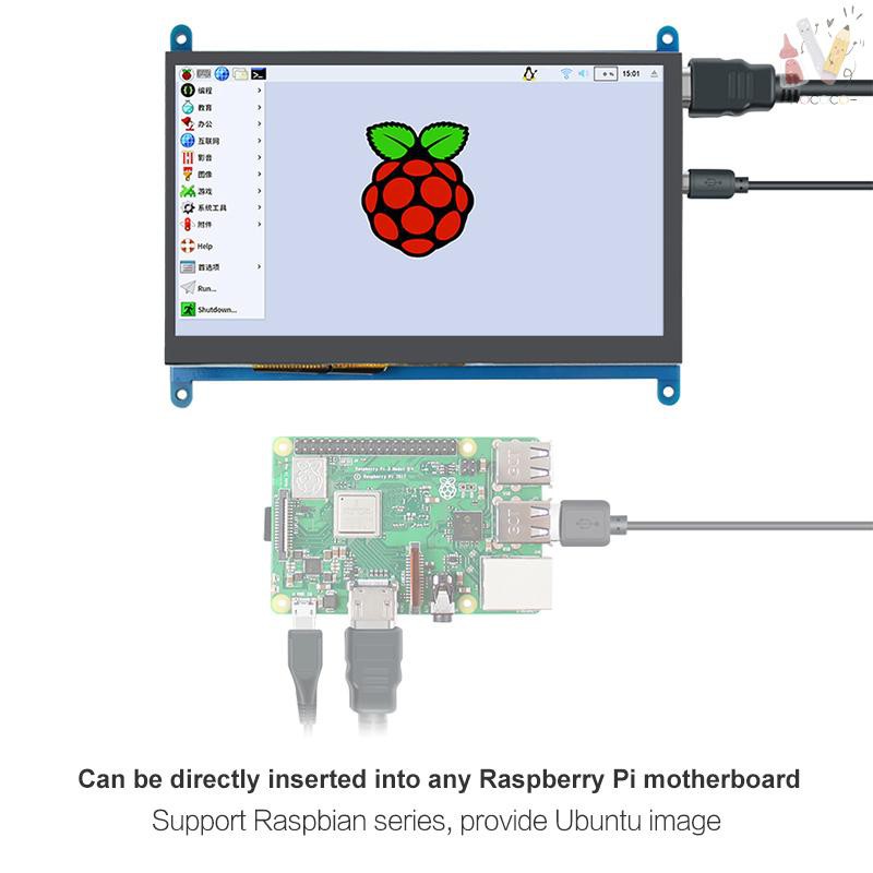 Màn hình cảm ứng 7 Inch HD IPS độ phân giải 1024*600 cho Raspberry Pi