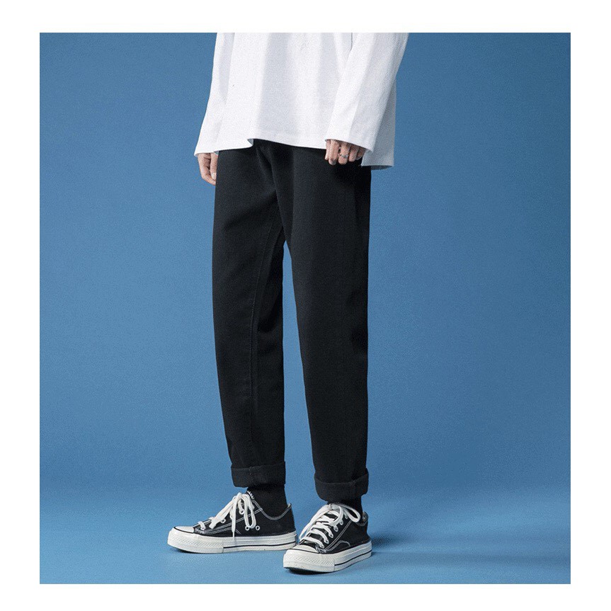 Quần jean nam Đen Wash CẠP CHUN ống rộng QC01 Dáng Baggy Suông màu Xám Chun Đen Smoke V1 Chỉnh Eo chất jean Demin - 20WE | BigBuy360 - bigbuy360.vn