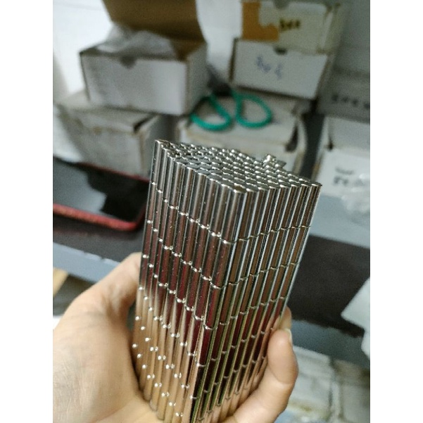 Nam châm trụ dài 5*15mm siêu hít, nam châm phi dài trụ tròn