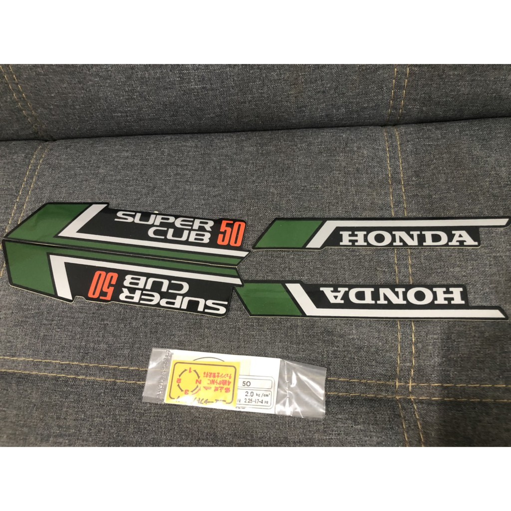 Bộ tem cho anh em dọ xe honda cub 81 50cc xanh dưa