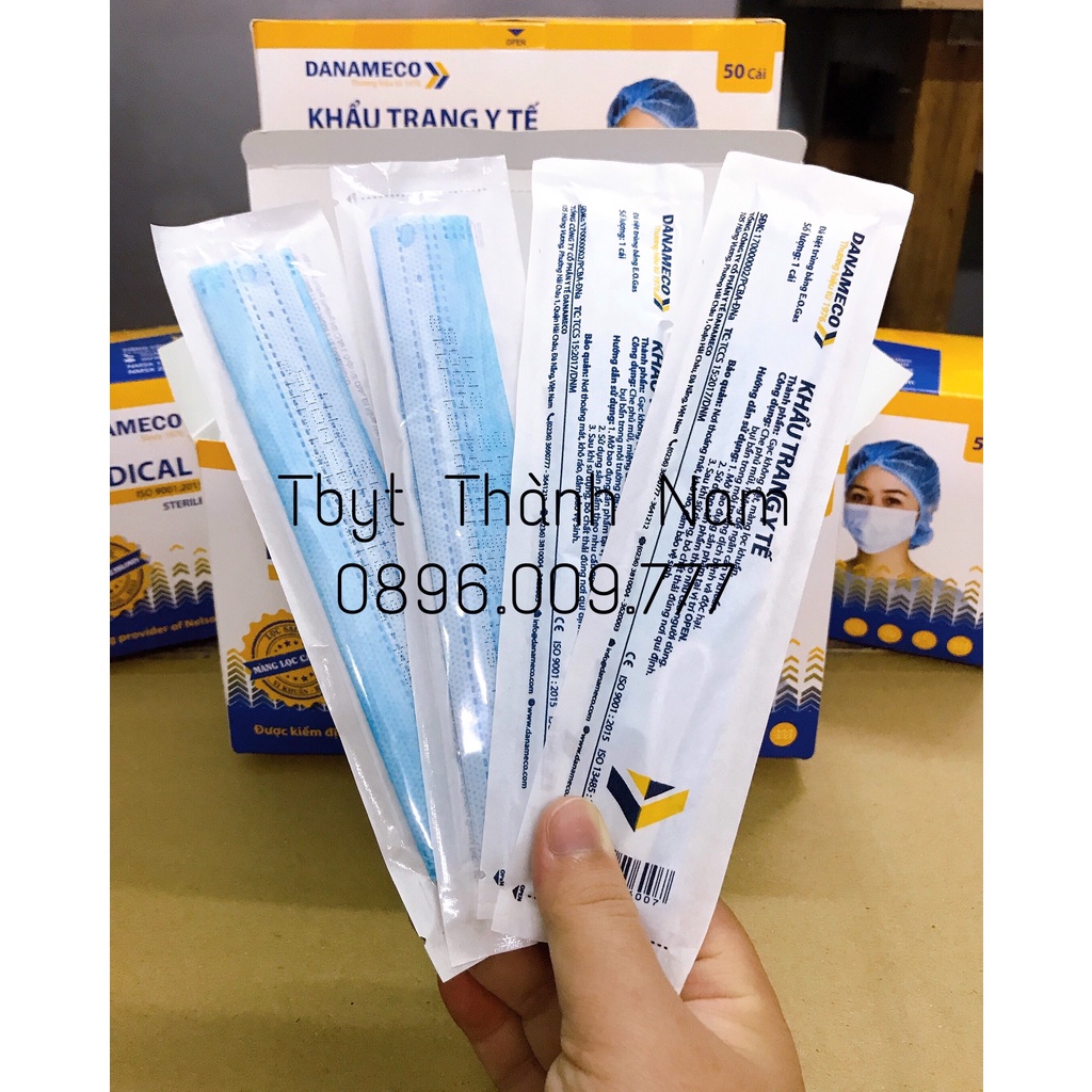 1CHIẾC/BAO NILON KHẨU TRANG Y TẾ TIỆT TRÙNG TỪNG CHIẾC DANAMECO