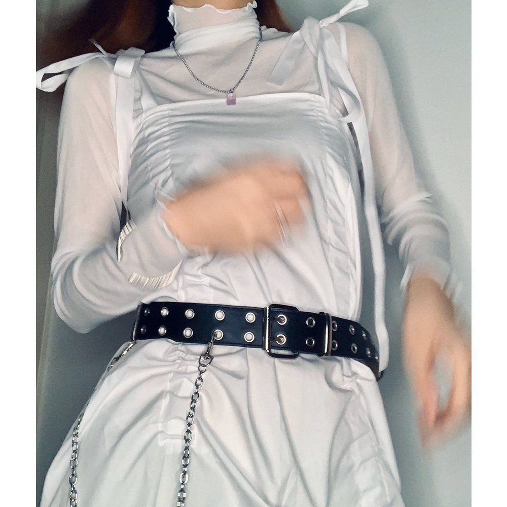 Thắt lưng da phối khóa hợp kim phong cách sang trọng cho nam và nữ