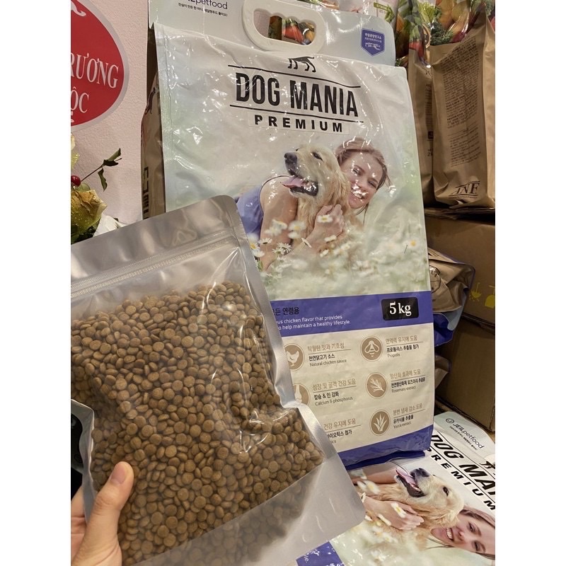 Hạt Dog Mania cho chó ( túi zin 5kg )