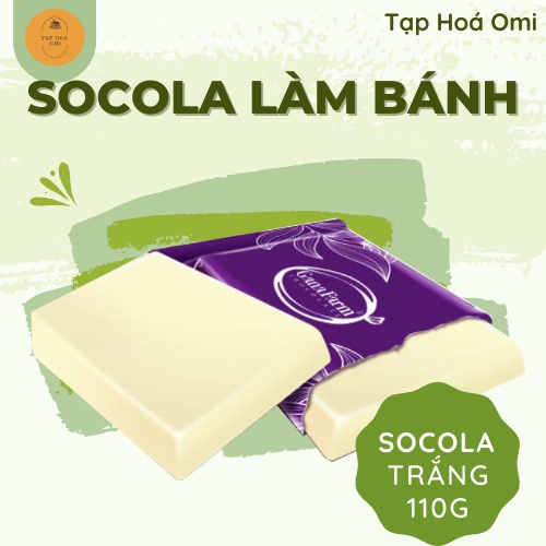 Socola trắng GanaFarm nguyên chất túi 110g