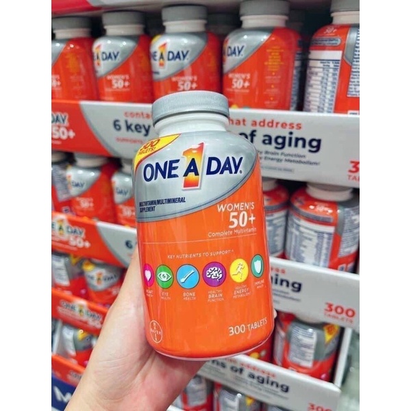 Date/2025 viên Uống One A Day Men 50+Lọ 300 viên