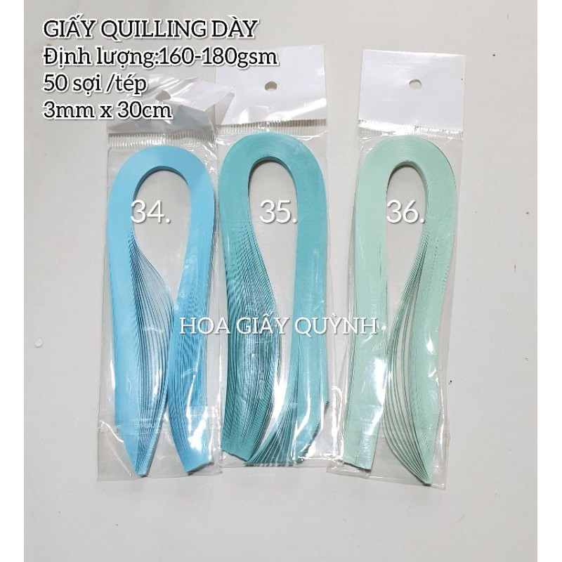 GIẤY QUILLING 160-180gr- 3mm