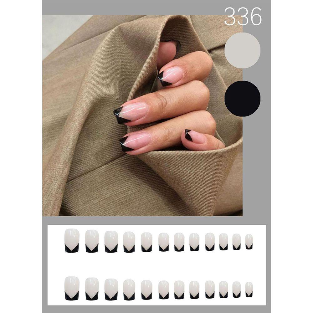 DIACHAVN Hộp 24 Móng Tay Giả Ballerina Che Phủ Toàn Diện Cho Nữ