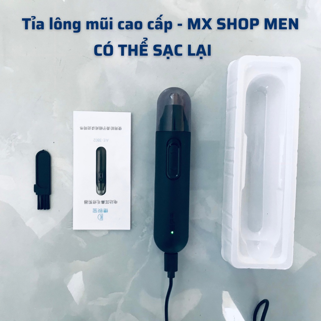 Máy tỉa lông mũi, máy cắt lông mũi thông minh Xpreen AE3803 chính hãng cao cấp, chống giật lông mũi