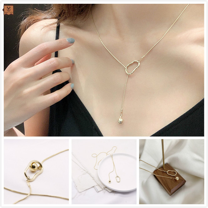 Cod In Stock New Dây Chuyền Hợp Kim Thiết Kế Đơn Giản Cho Nữ