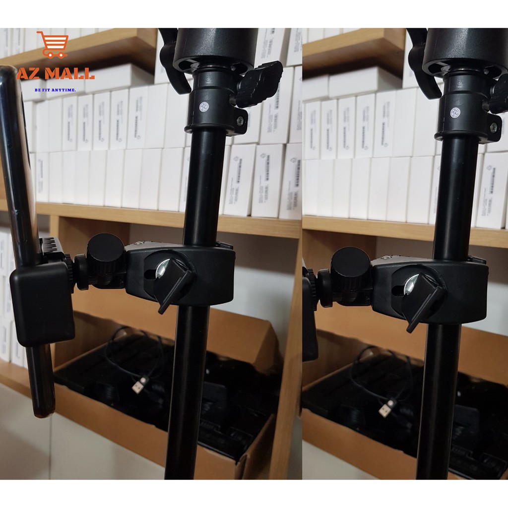 Kẹp điện thoại gắn chân đèn Livestream, Chân tripod tiện lợi, hỗ trợ chụp ảnh, livestream dễ dàng hơn.