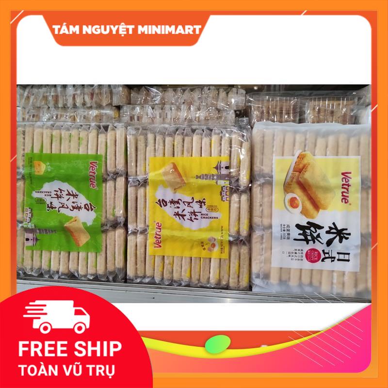 BÁNH GẠO VETRUE TRỨNG CHẢY/ PHÔ MAI/ TÔM HÙM/ TRỨNG MUỐI/ RAU CỦ 320G SIÊU NGON