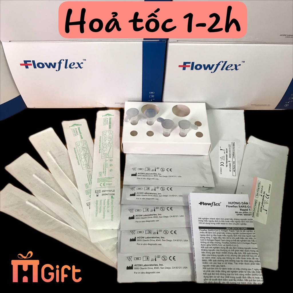 &lt;BYT cấp phép&gt; Test nhanh,kit test nhanh Covid Flowflex Sars-CoV-2 Antigen Rapid Test