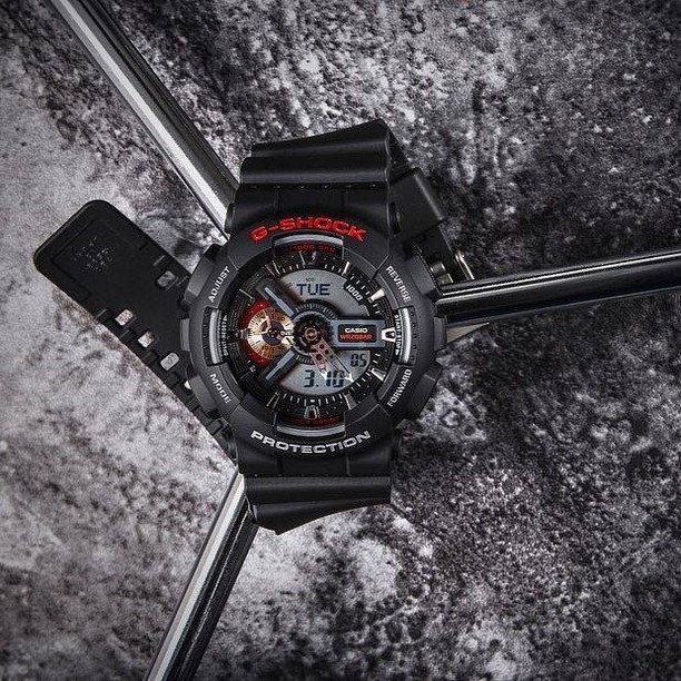 Đồng hồ Nam dây nhựa Casio G-Shock GA-110-1A chính hãng bảo hành 5 năm Pin trọn đời