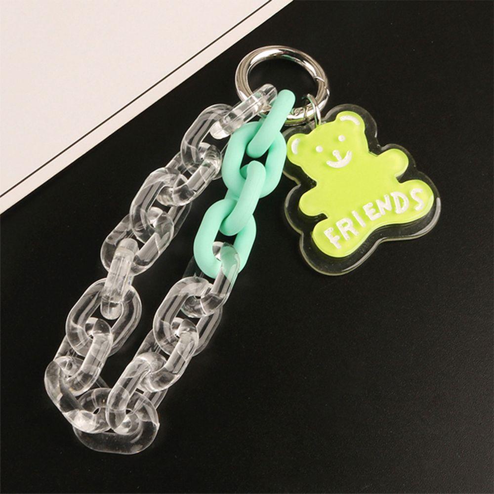 Rebuy1 Móc Khóa Dạng Vòng Mở Trong Suốt Dễ Thương Sáng Tạo Cho Cặp Đôi