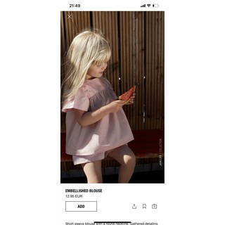 Bộ thô hồng Zara siêu đẹp cho bé gái