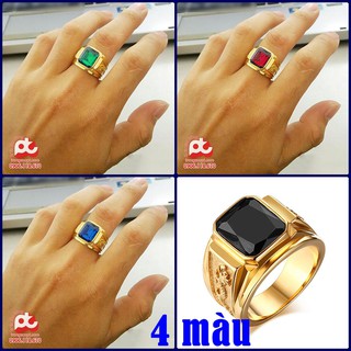 NHẪN NAM CHẠM RỒNG CỰC ĐẸP (4 MÀU)