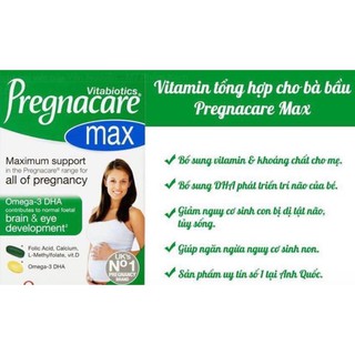 Vitamin Bà Bầu Pregnacare Max 84v