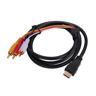 Dây cáp chuyển đổi đầu HDMI sang 3RCA AV dài 1m5 cho tivi TV HDTV DVD 1080P chất lượng cao