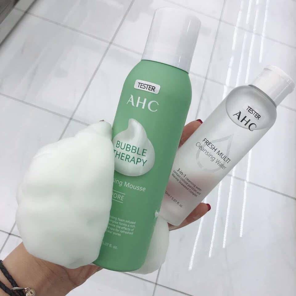 Nước Tẩy Trang AHC Fresh Multi + Sữa Rửa Mặt Tạo Bọt AHC 150ml