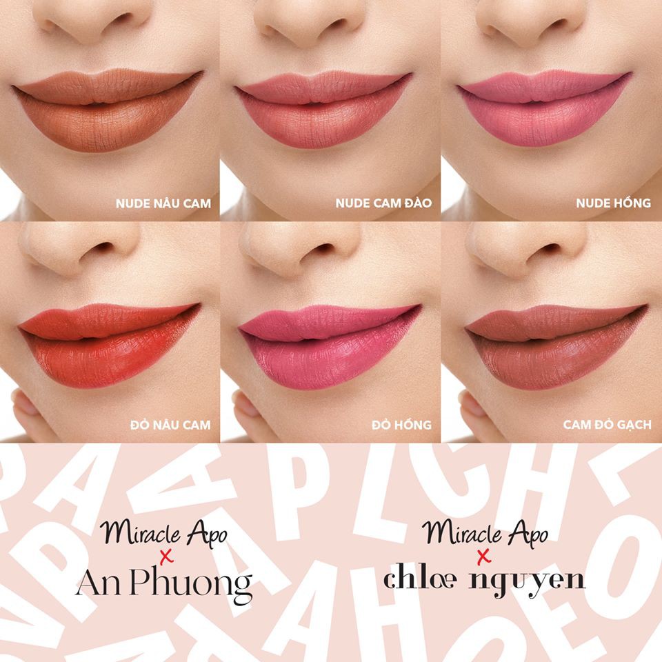 Son Thỏi Miracle Apo x An Phương / Chloe Nguyen Holiday Collection Lipstick (4g)