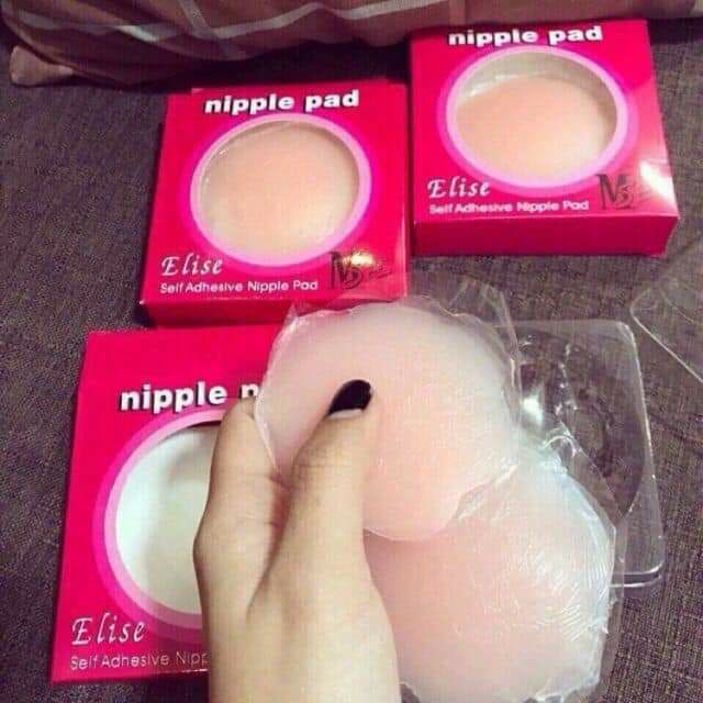 Miếng dán ngực nhũ hoa silicon hộp đỏ siêu dính ( hộp 2 miếng)