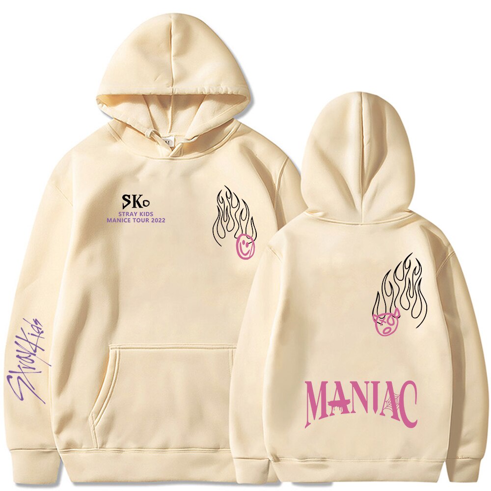 Maniac Khoác Hoodie Skz Chuyến Lưu Diễn Thế Giới 2022 Áo Khoác Hoodie Nỉ Kpop Khoác Hoodie Nam Nữ