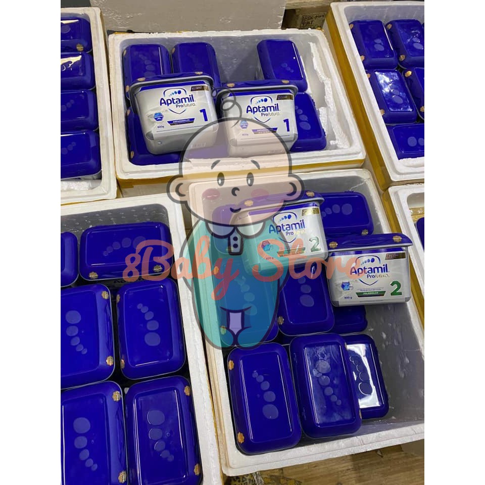DATE 2022 Sữa Aptamil Đức 800gr Hộp Bạc, Xanh Bay Air, đủ bill