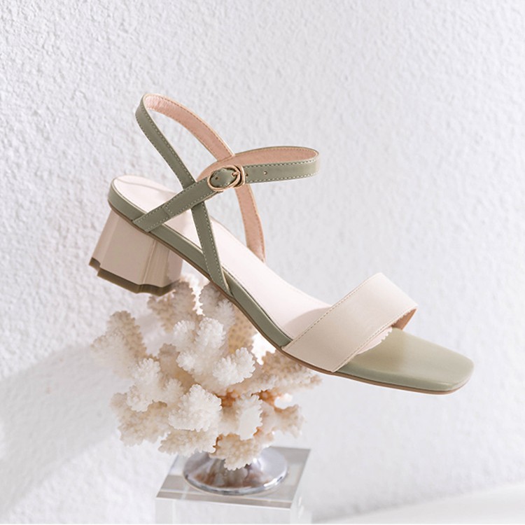 Giày Cao Gót Sandal quai bản Gót Kiểu 5p