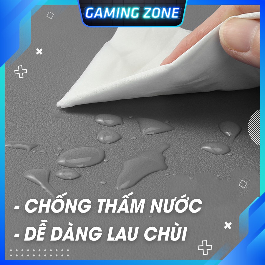 Miếng lót chuột, bàn di chuột da PU cao cấp chống nước cỡ lớn