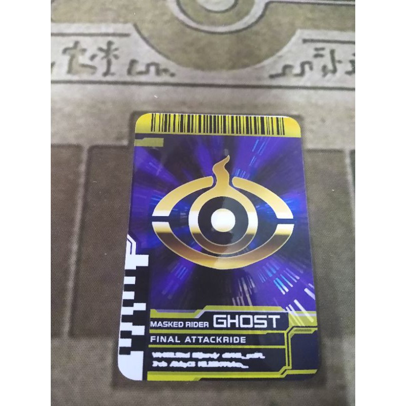 Thẻ bài sưu tầm card in kamen rider Decade đọc được 2 mặt trong Driver Kamen Rider Final attackride Ghost