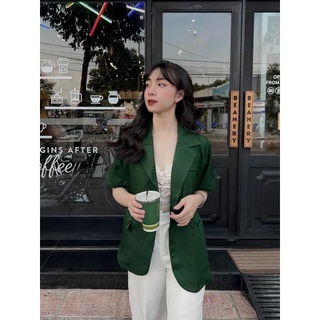 Blazer Ulzzang - Blazer tay ngắn full màu