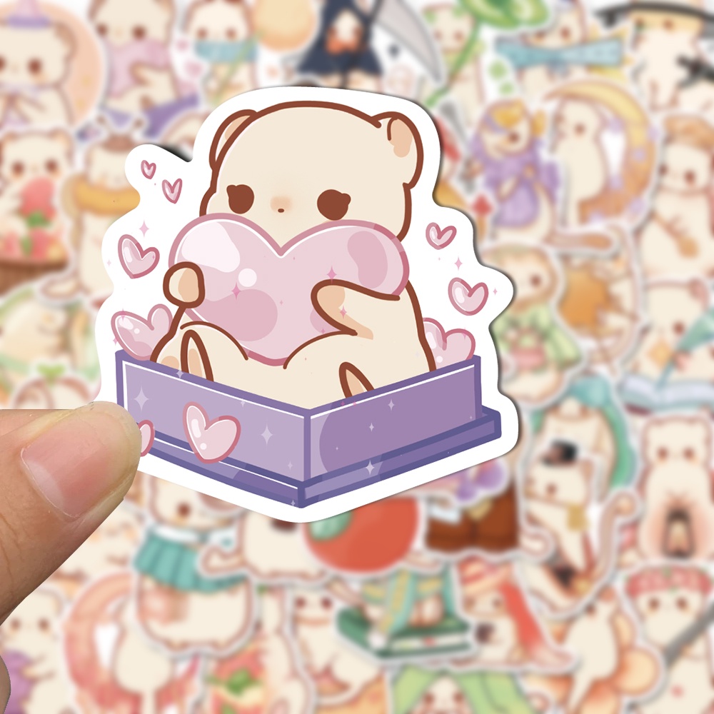 Bộ 50 Miếng Dán Hoạt Hình Chống Thấm Nước Trang Trí Laptop